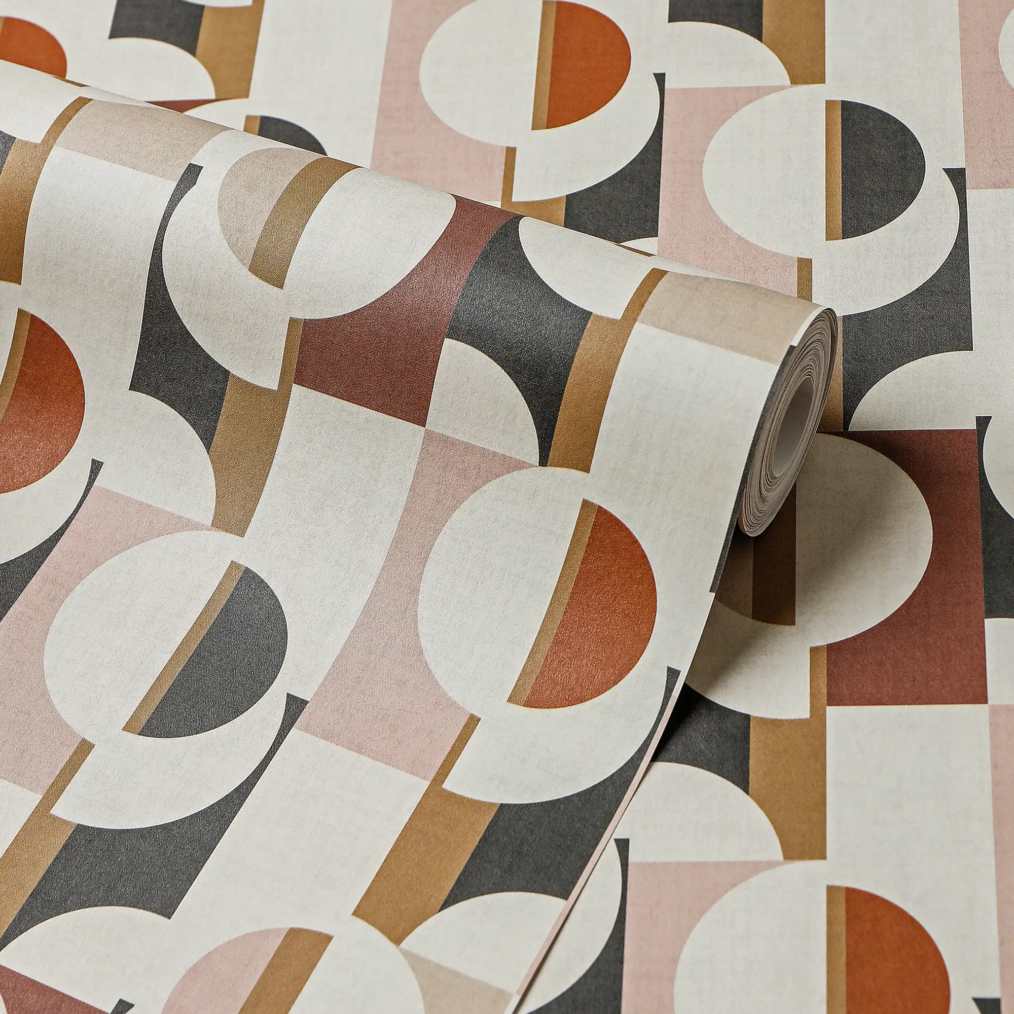 Abstract Circles Wallpaper in Warm Tones - Image 4