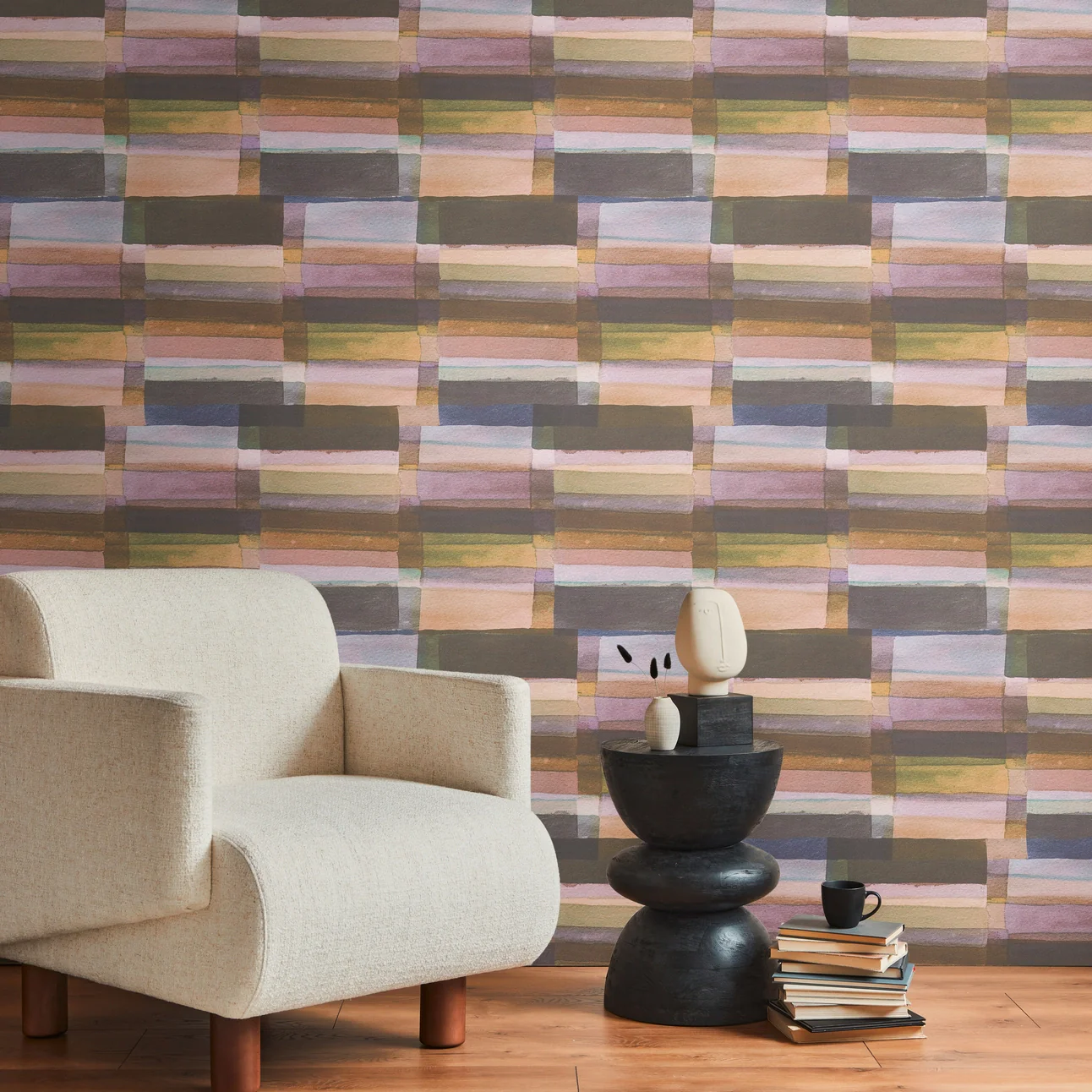 Abstract Visions Wallpaper in Sunset Hues - Image 2