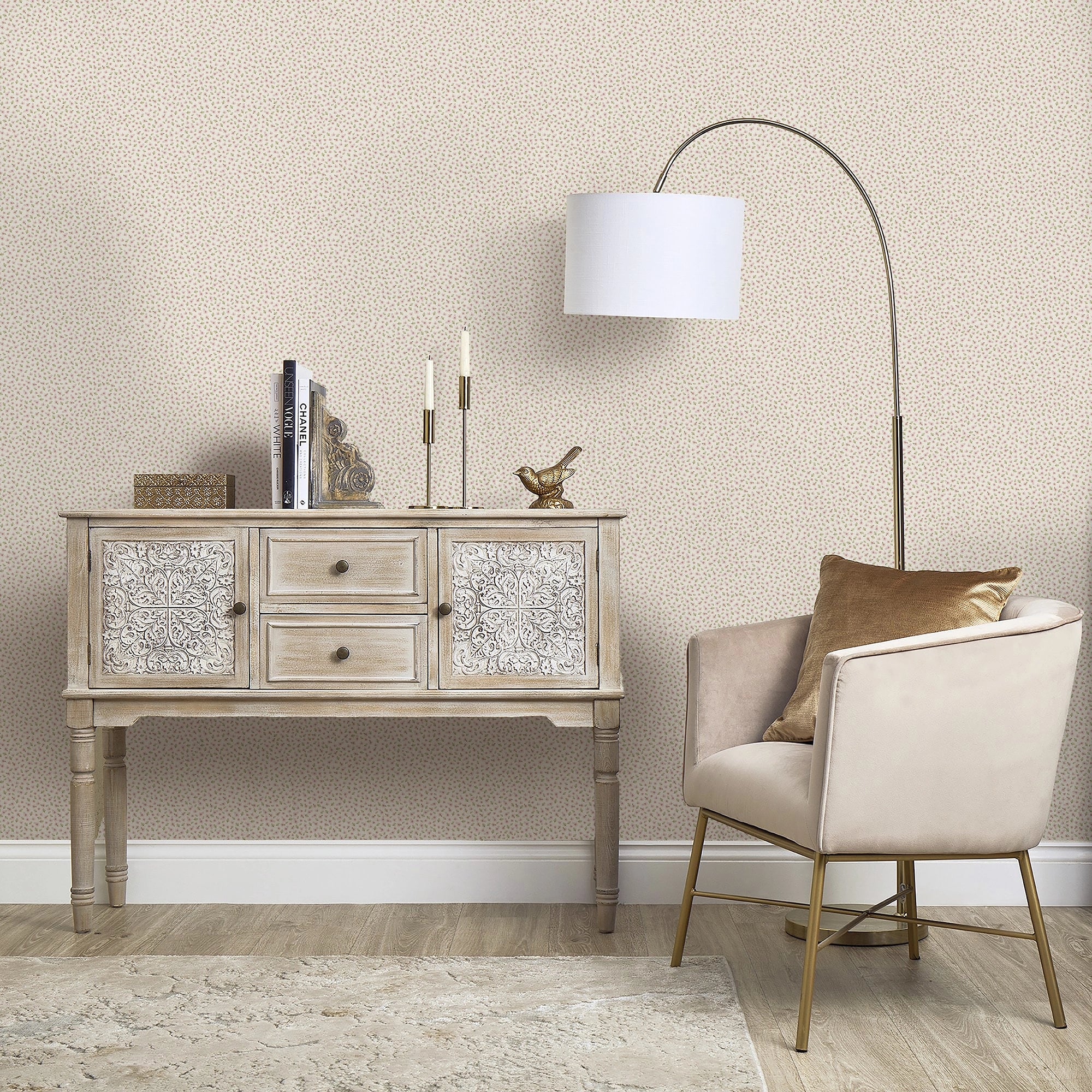 Apple Blossom Wallpaper in Cream - Image 2