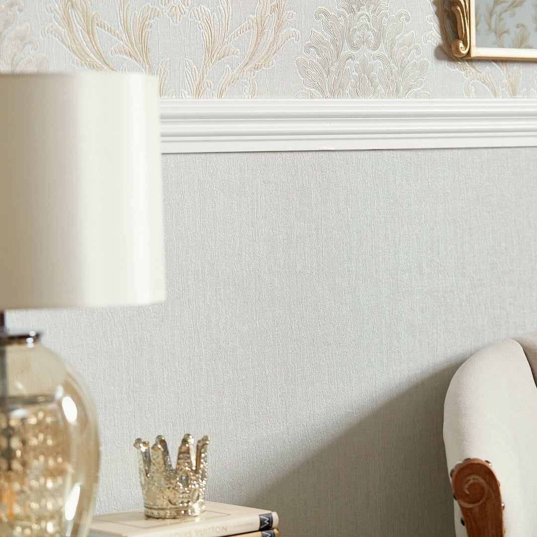 Aurora Shimmer Wallpaper in Shimmering Duck Egg Green - Image 4