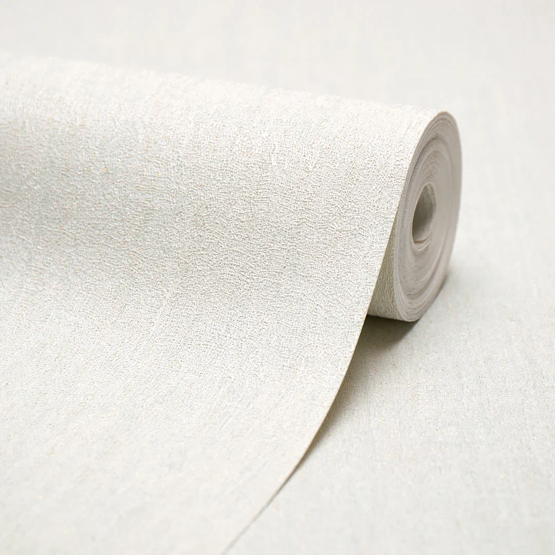 Aurora Shimmer Wallpaper in Shimmering Ivory with shades of Silver - Image 4
