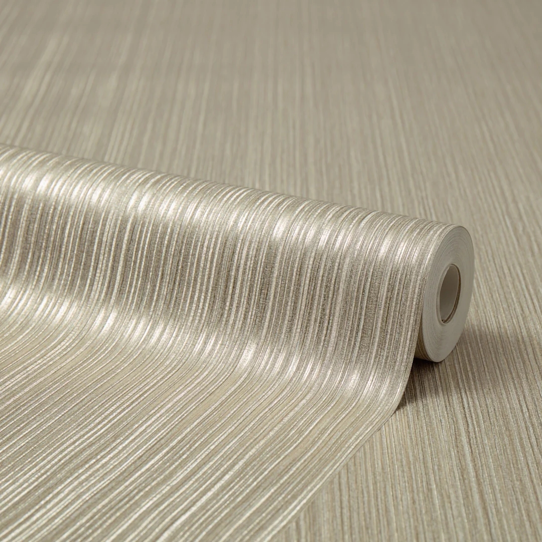 Aurous Metallic Wallpaper in Gold and Silver - Image 4
