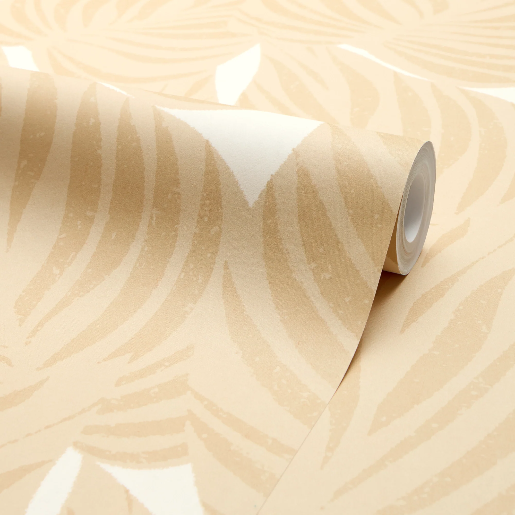 Broad Leaf Wallpaper in Caramel Latte - Image 4