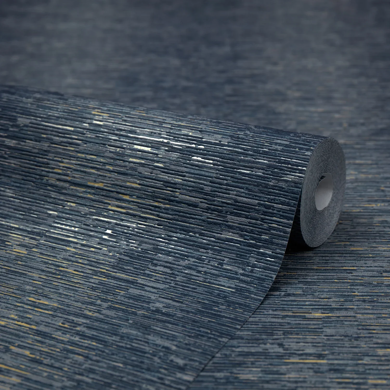 Camille Wallpaper in Navy - Image 4