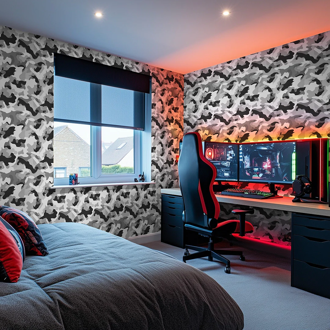 Camouflage Wallpaper in Arctic - Image 2