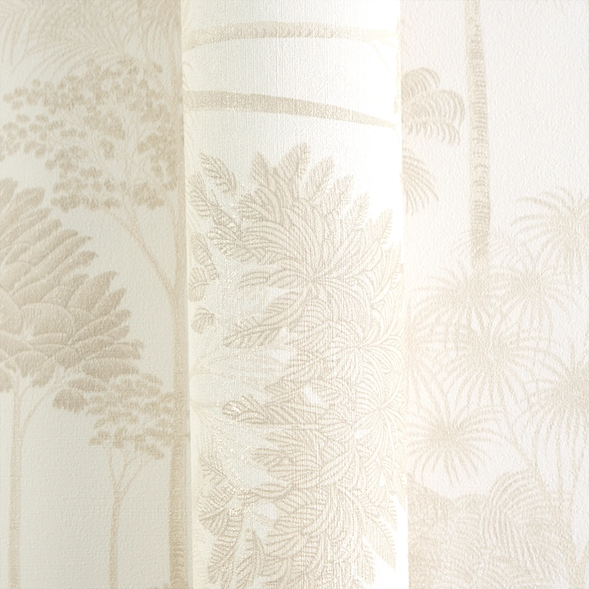 Canopy View Wallpaper in Gold on Cream - Image 4