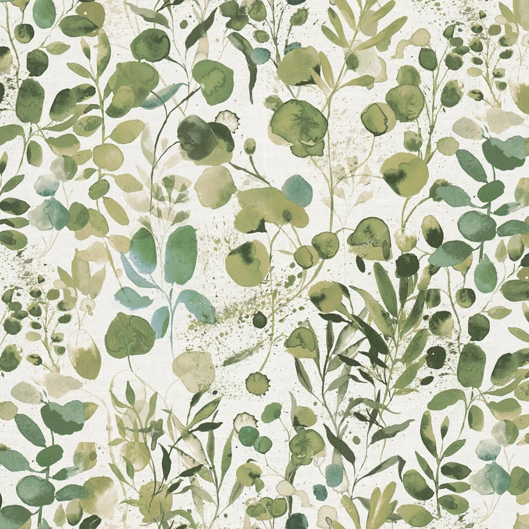 Cascading Vines Wallpaper in Green