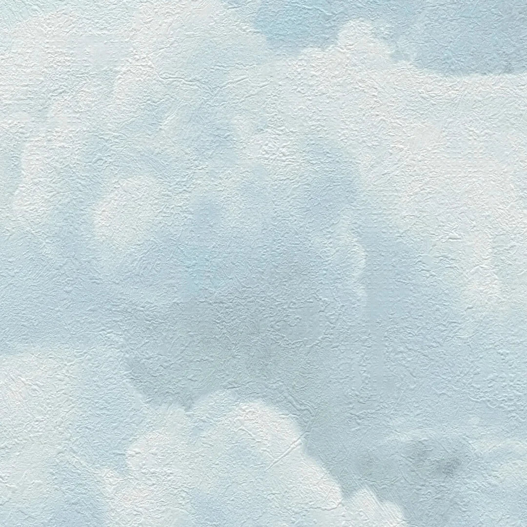 Cloudy Dreams Wallpaper in Blue - Image 3