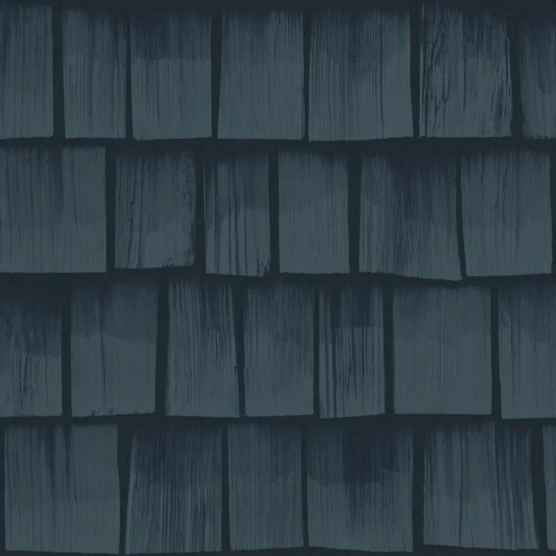 Colorado Wood Tile Wallpaper in Navy