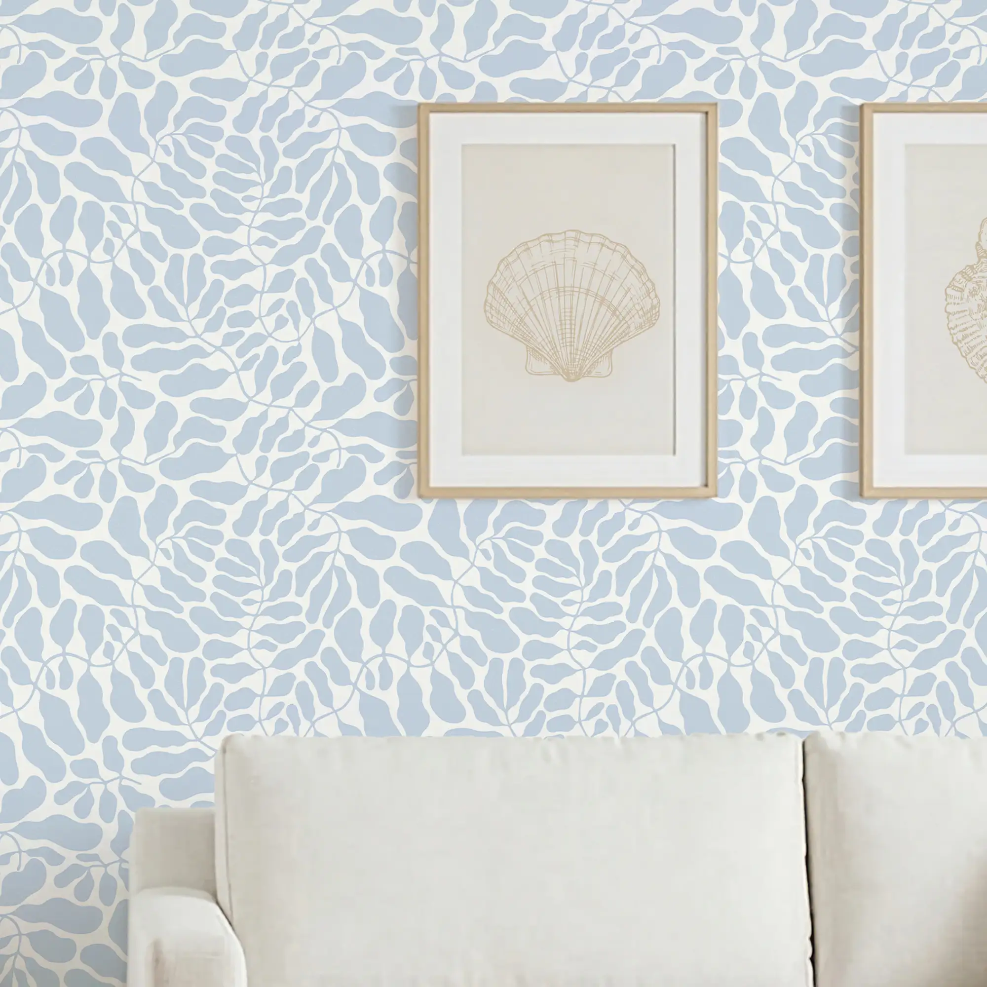 Coral Reef Wallpaper in Blue - Image 2