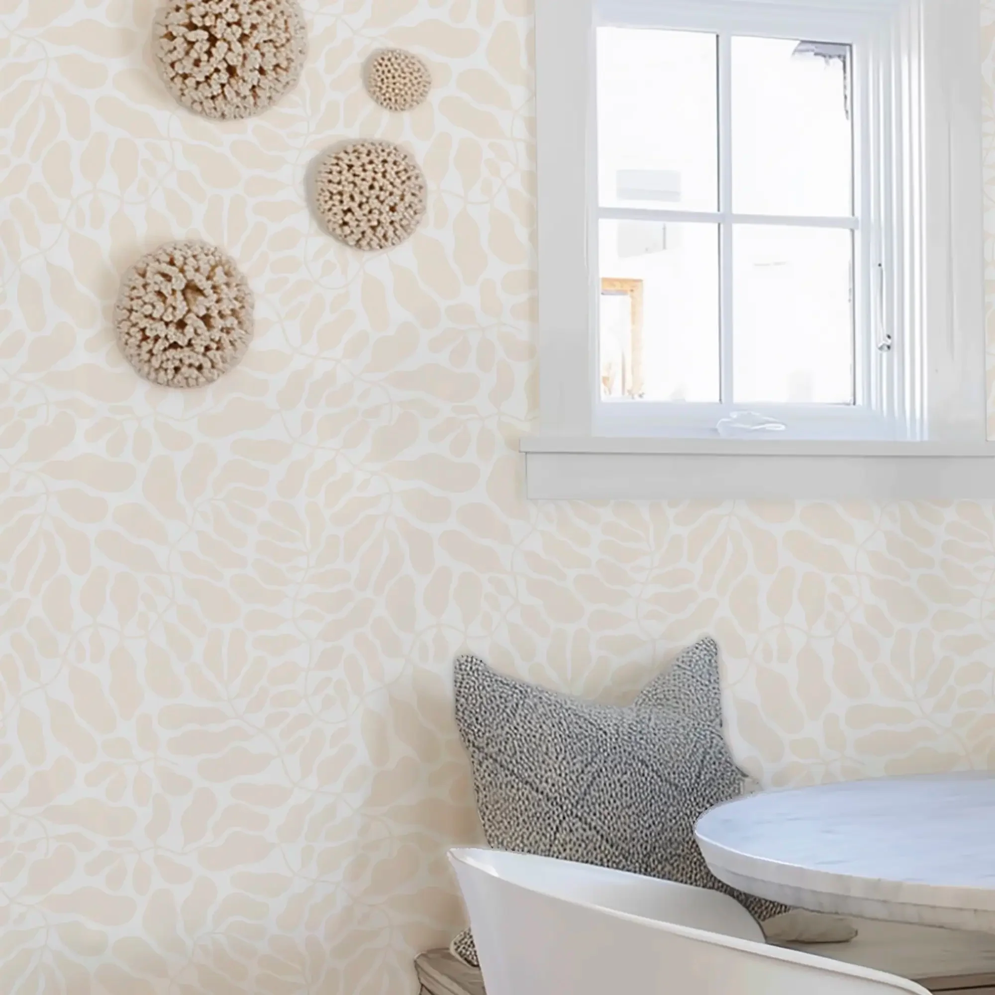 Coral Reef Wallpaper in Ivory - Image 2