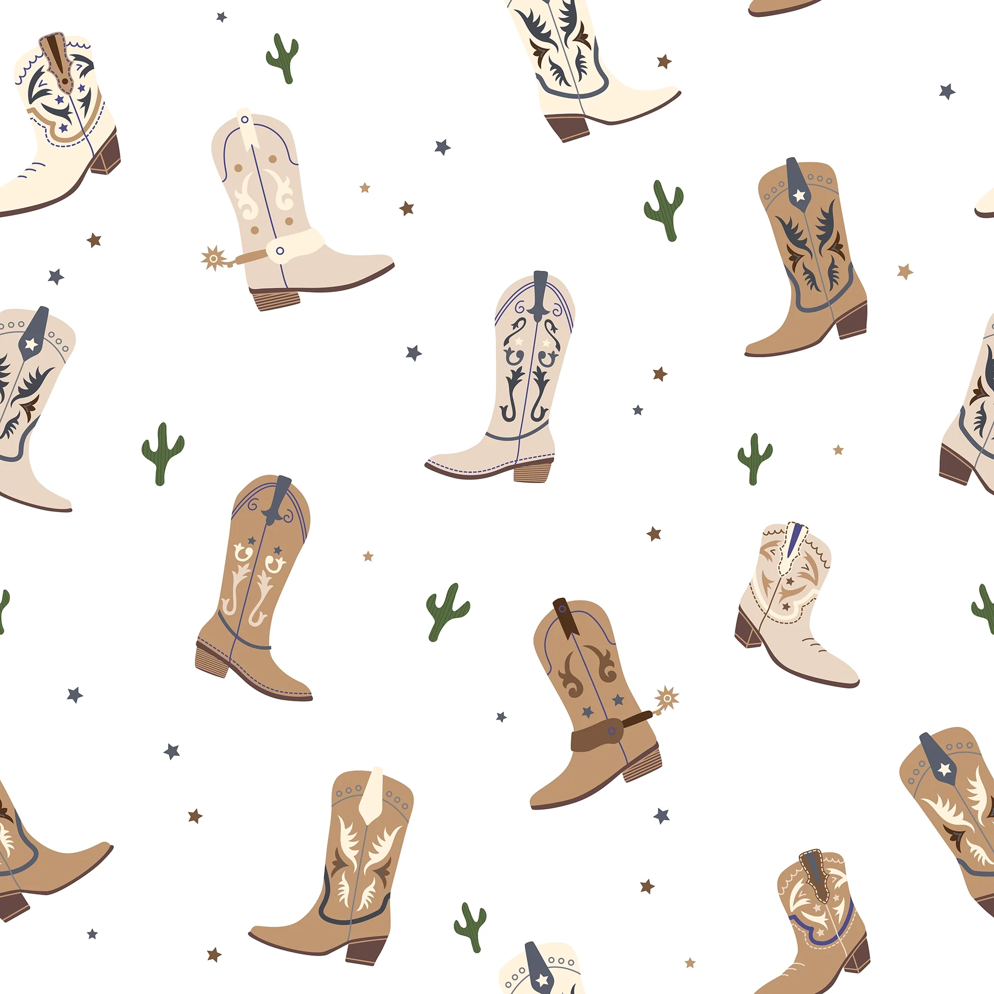 Cowboy Boot Wallpaper in Brown