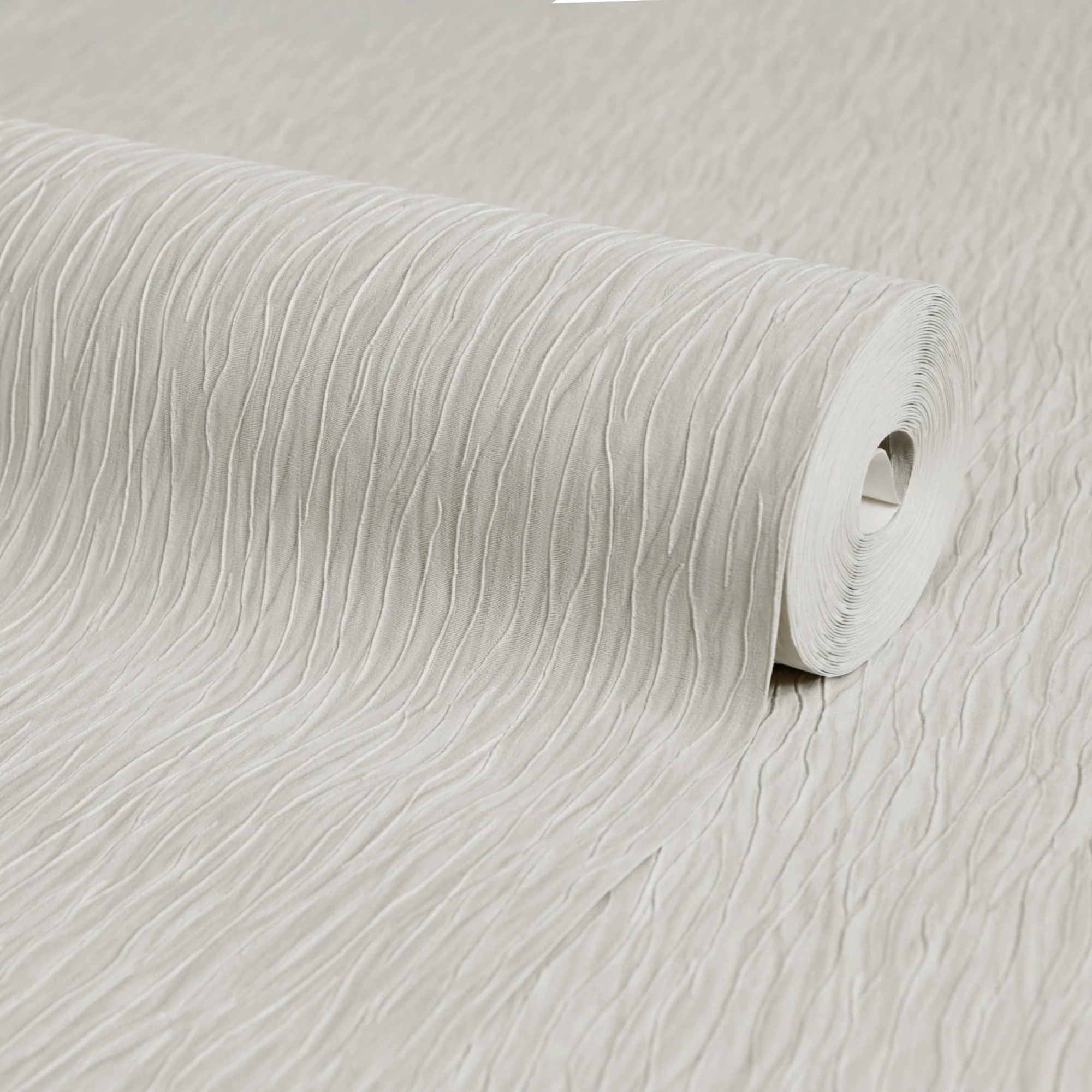 Crushed Silk Wallpaper in Stone - Image 4