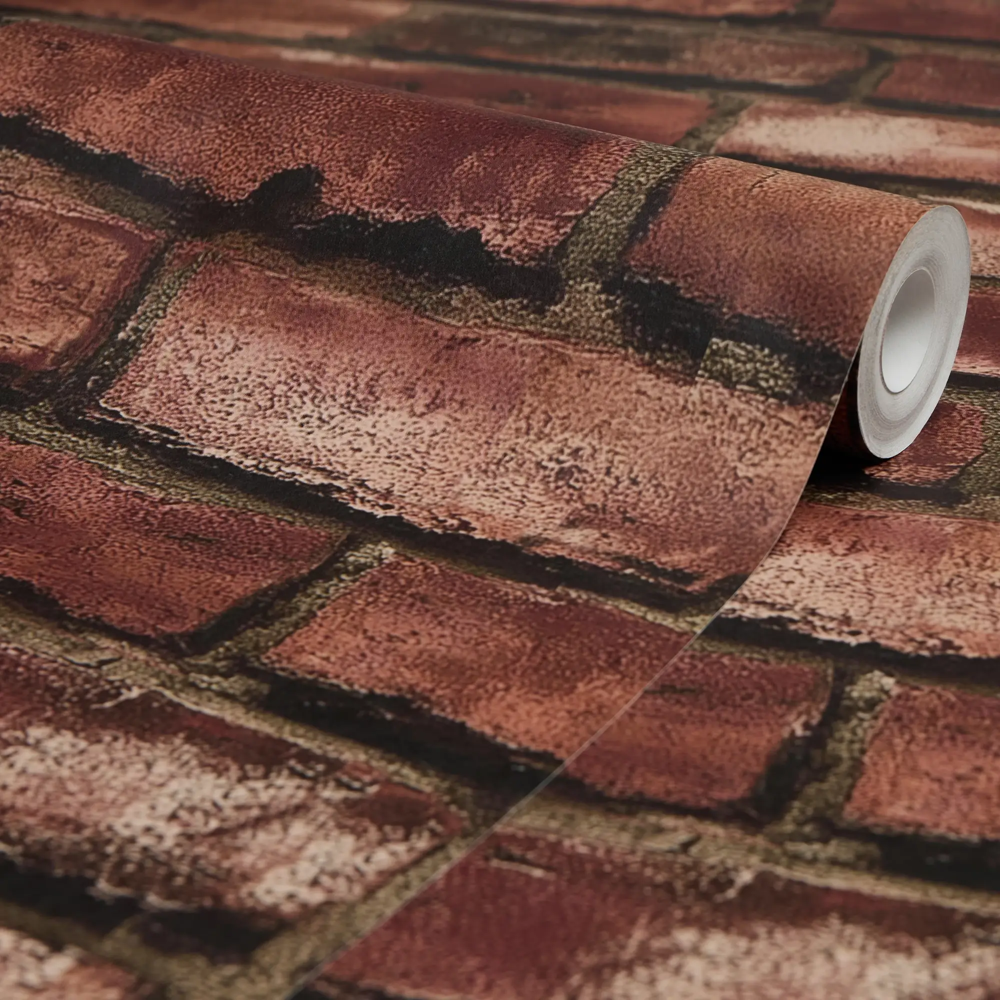 Deansgate Brick Wallpaper in Red - Image 4
