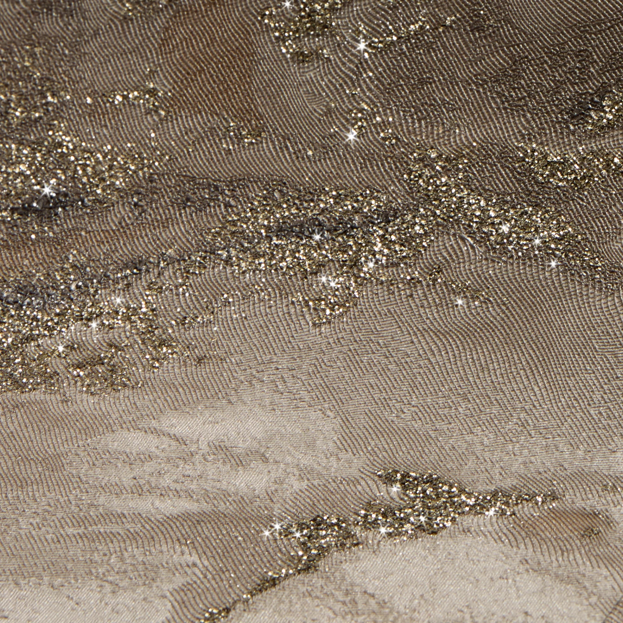 Decadence Wallpaper in Latte with Gold Glitter - Image 5