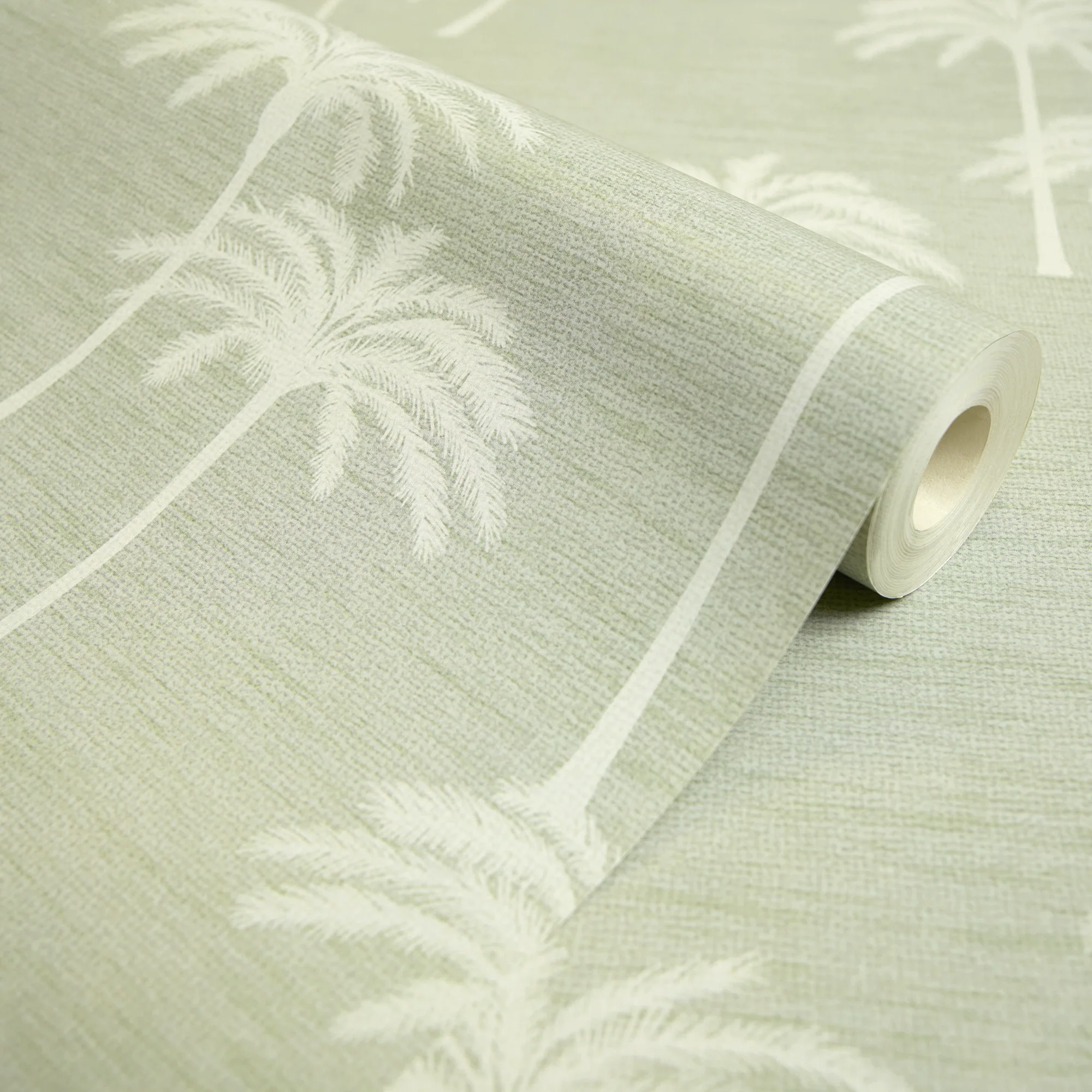 Delicate Palm Wallpaper in Sage - Image 4
