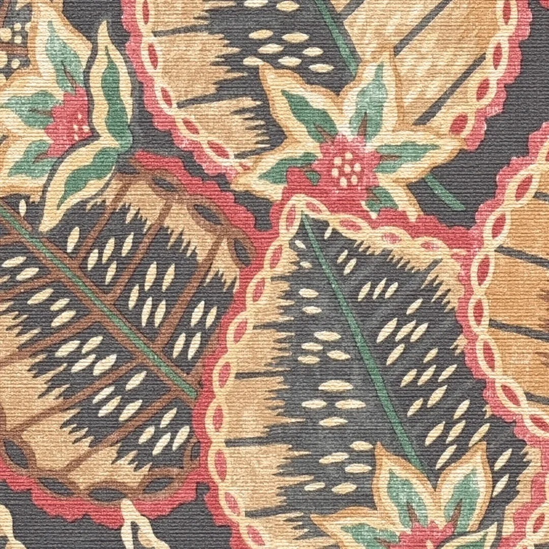 Desert Flora Wallpaper in Terracotta and Teal - Image 3