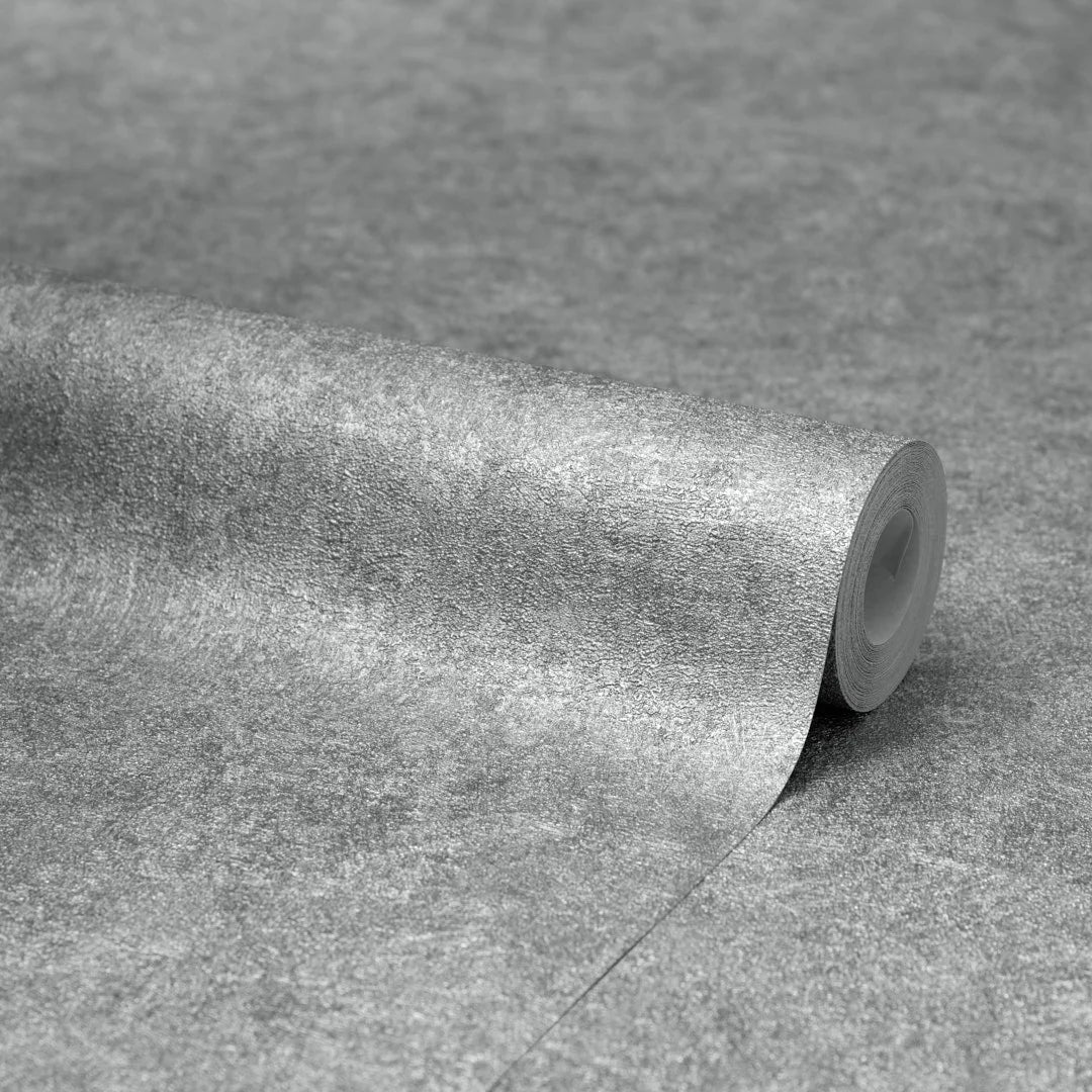 Dolomite Metallic Wallpaper in Grey - Image 4