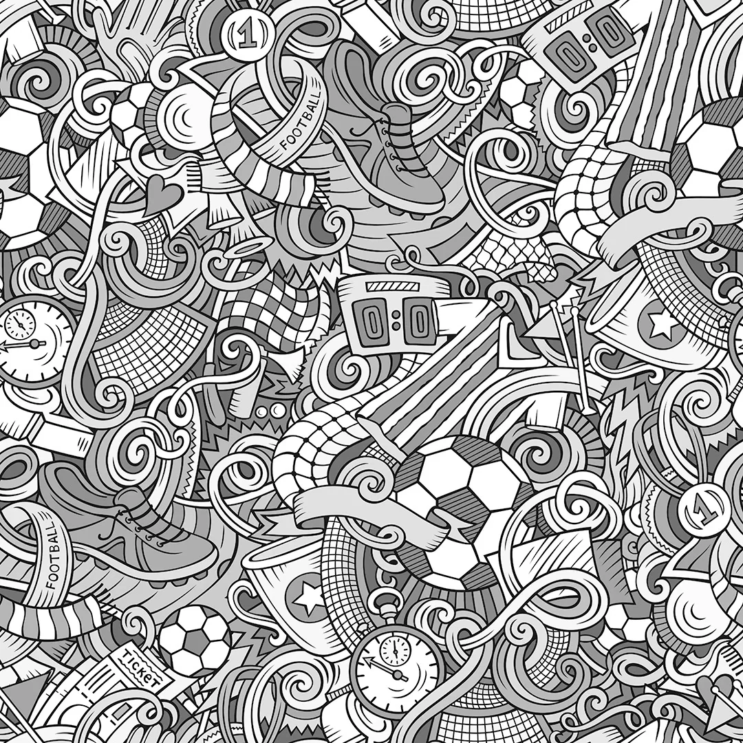 Dream Team Wallpaper in Grey and White