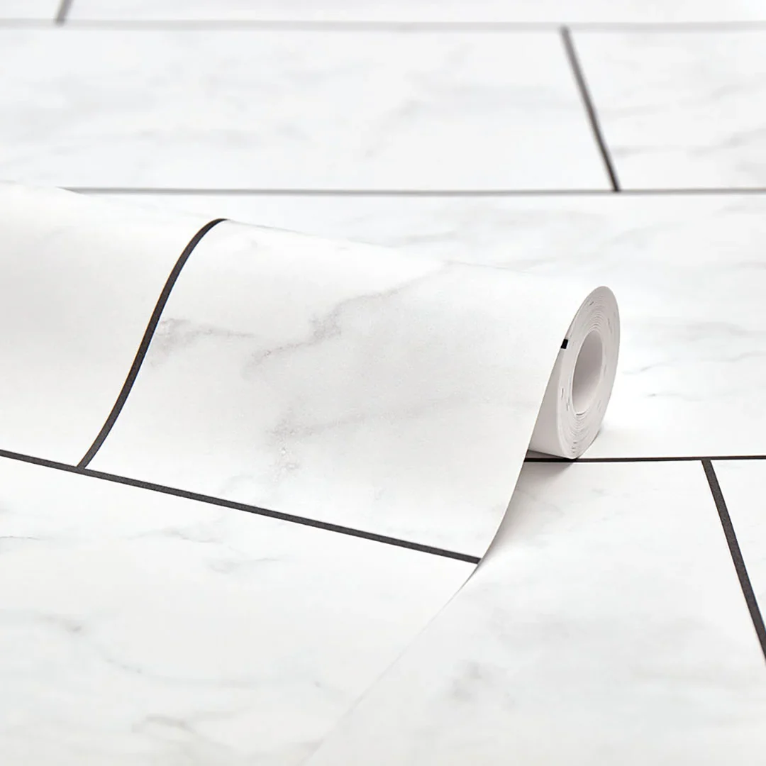 Florence Marble Wallpaper in Charcoal Grey - Image 4