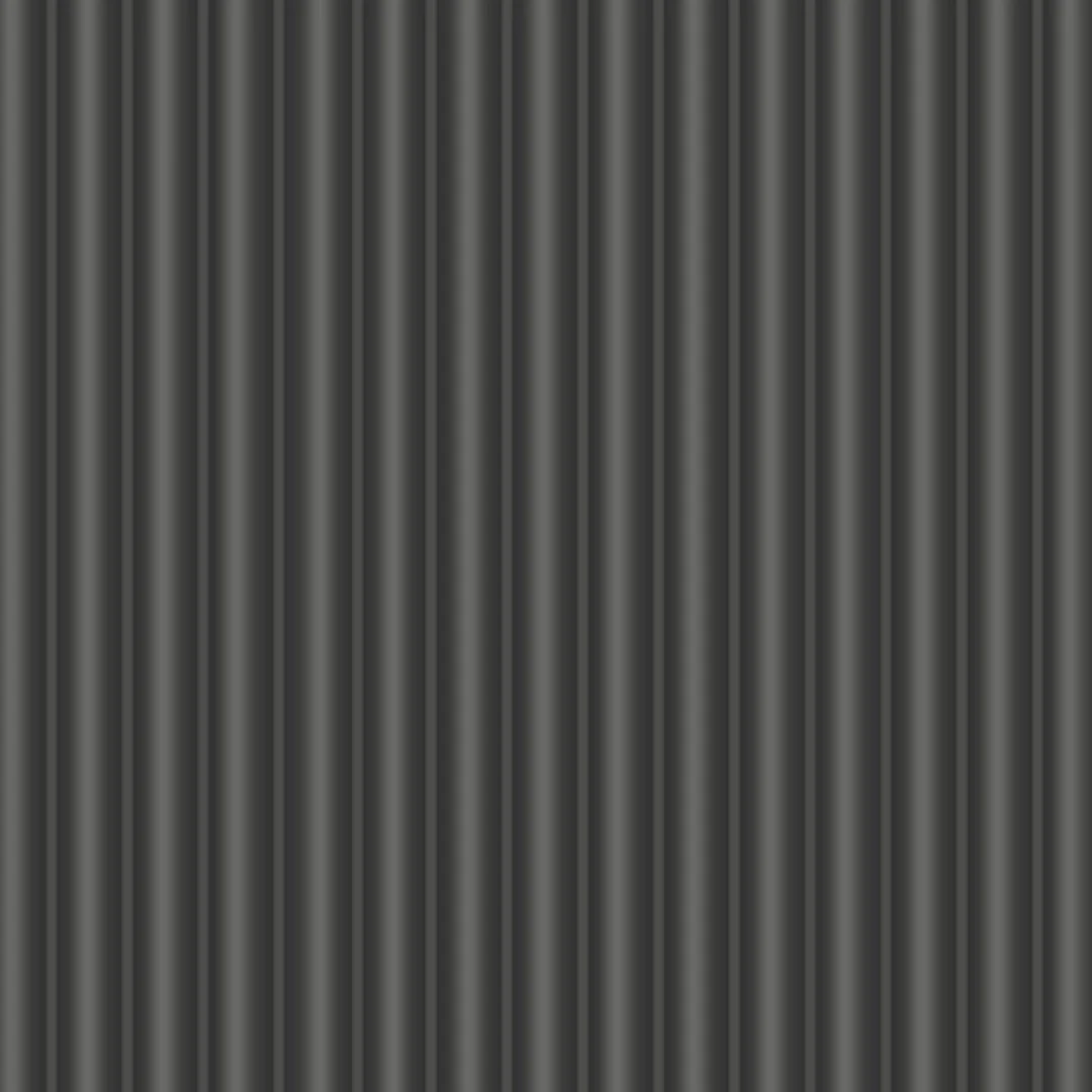 Fluted Panel Wallpaper in Charcoal