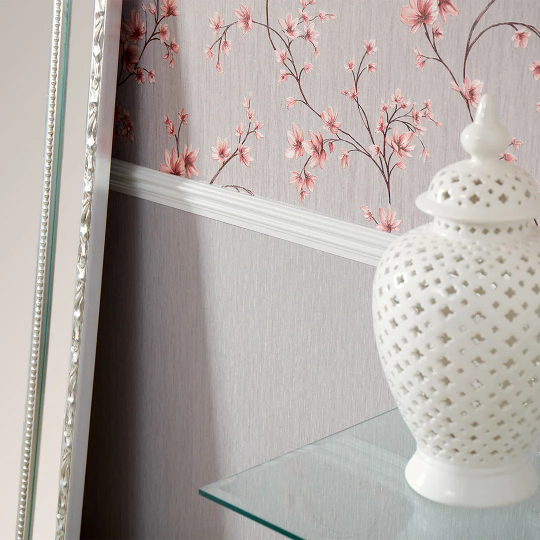 Francesca Wallpaper in Glittering Grey - Image 3