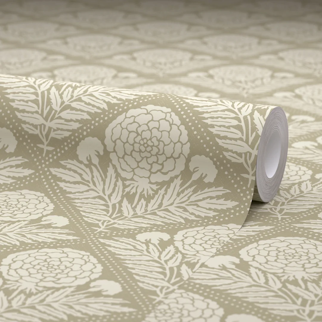 Garden Tapestry Wallpaper in Taupe - Image 4