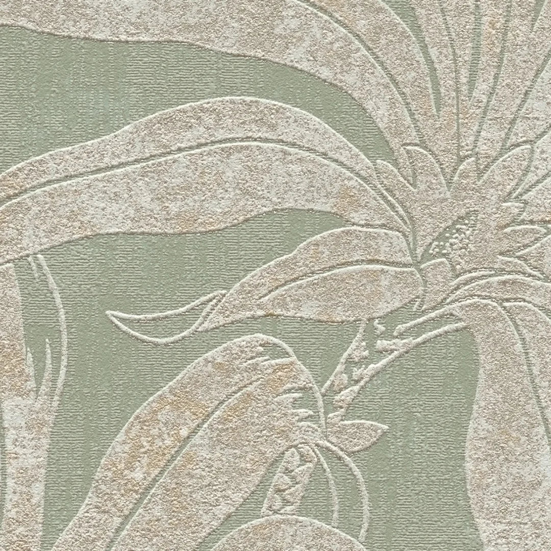 Gentle Palms Wallpaper in Sage - Image 3