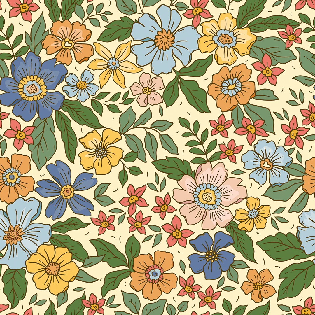Gorgeous Gardenia Wallpaper in Lemon