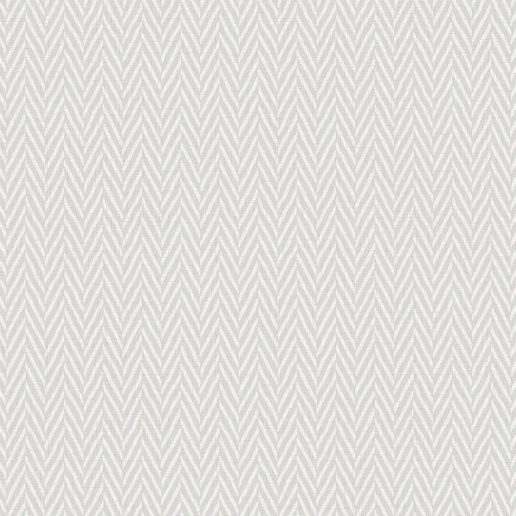 Herringbone Wallpaper in Soft Grey