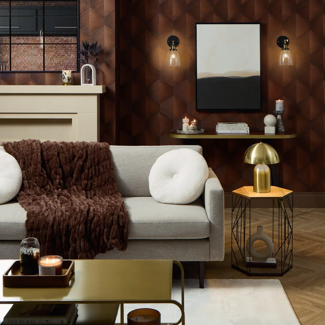 Hex Wallpaper in Copper - Image 2