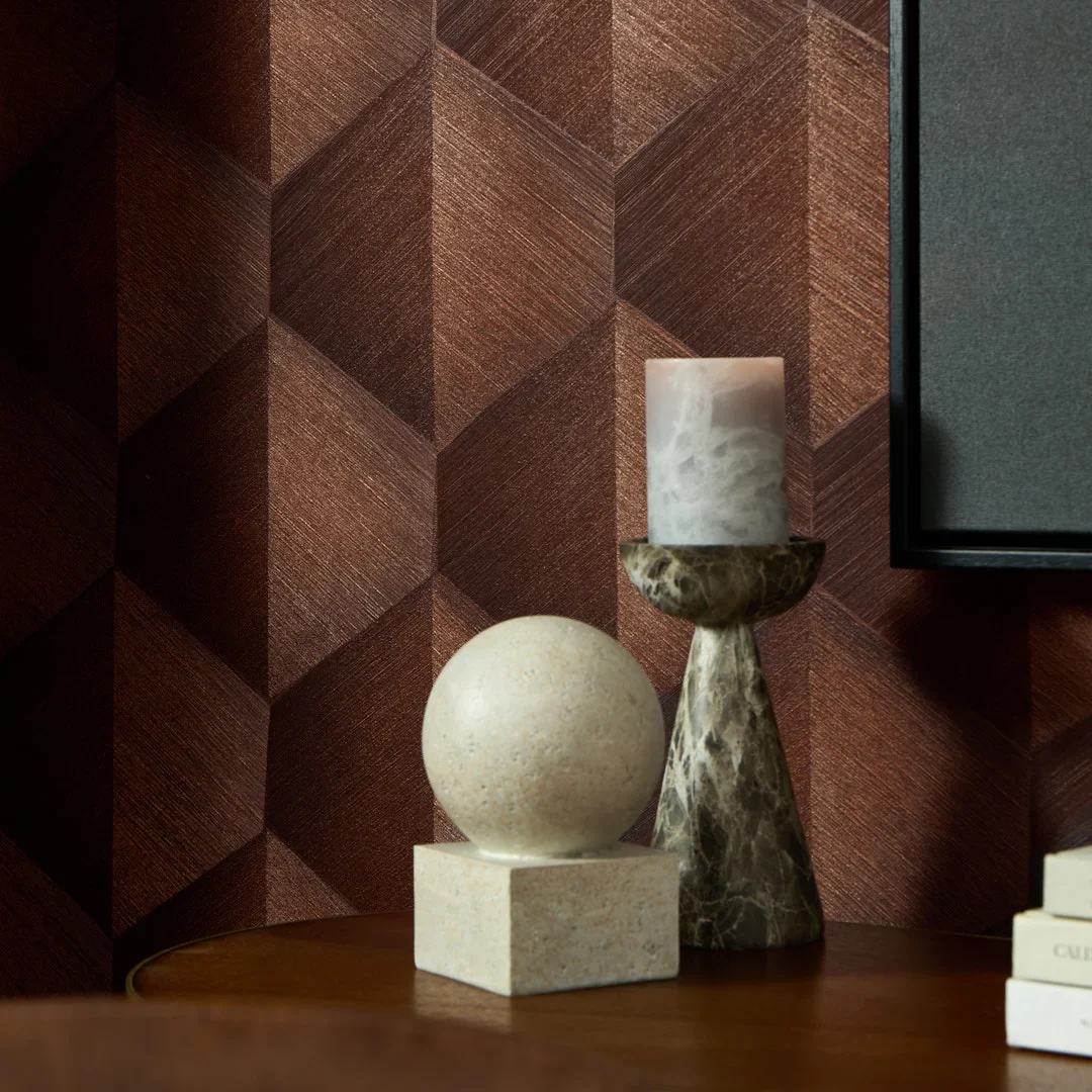 Hex Wallpaper in Copper - Image 3