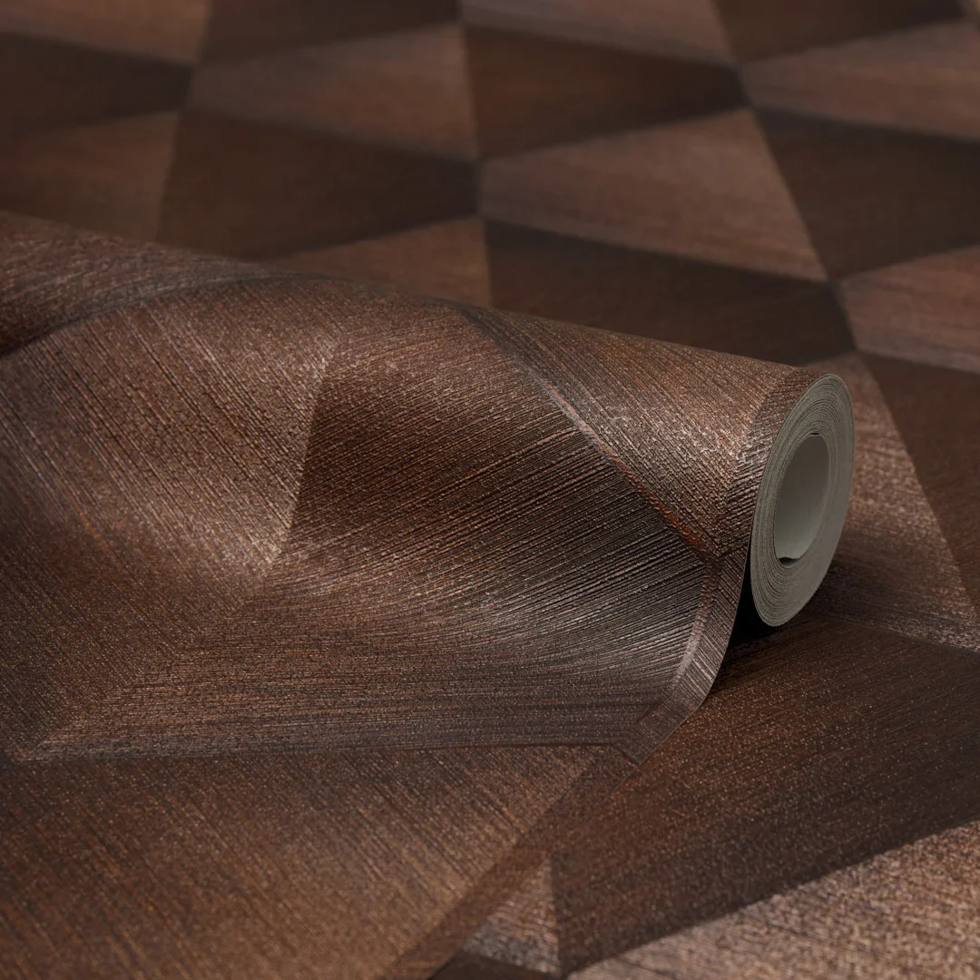 Hex Wallpaper in Copper - Image 4