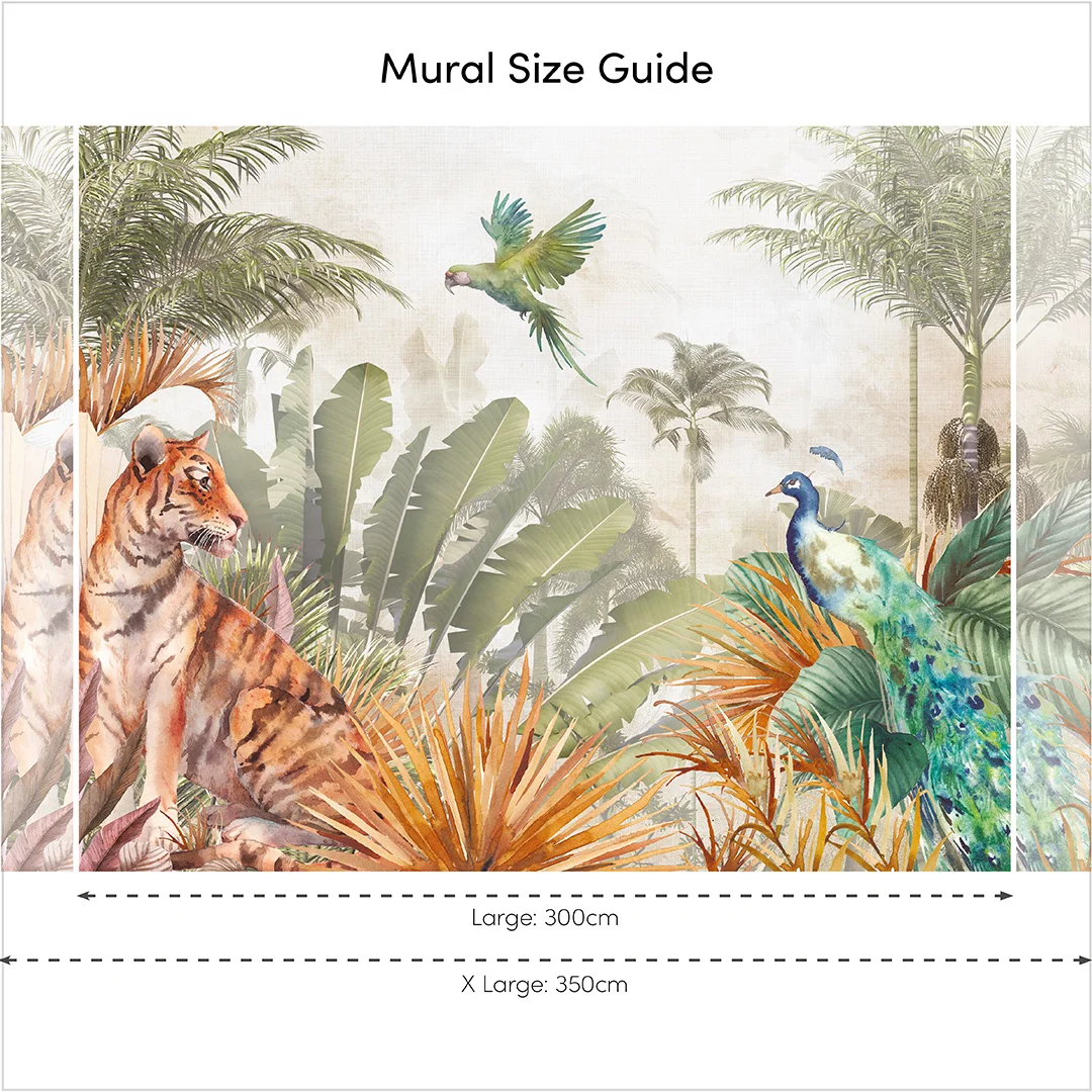 Himalayan National Park Full Wall Mural in Earthy Tones - Image 3