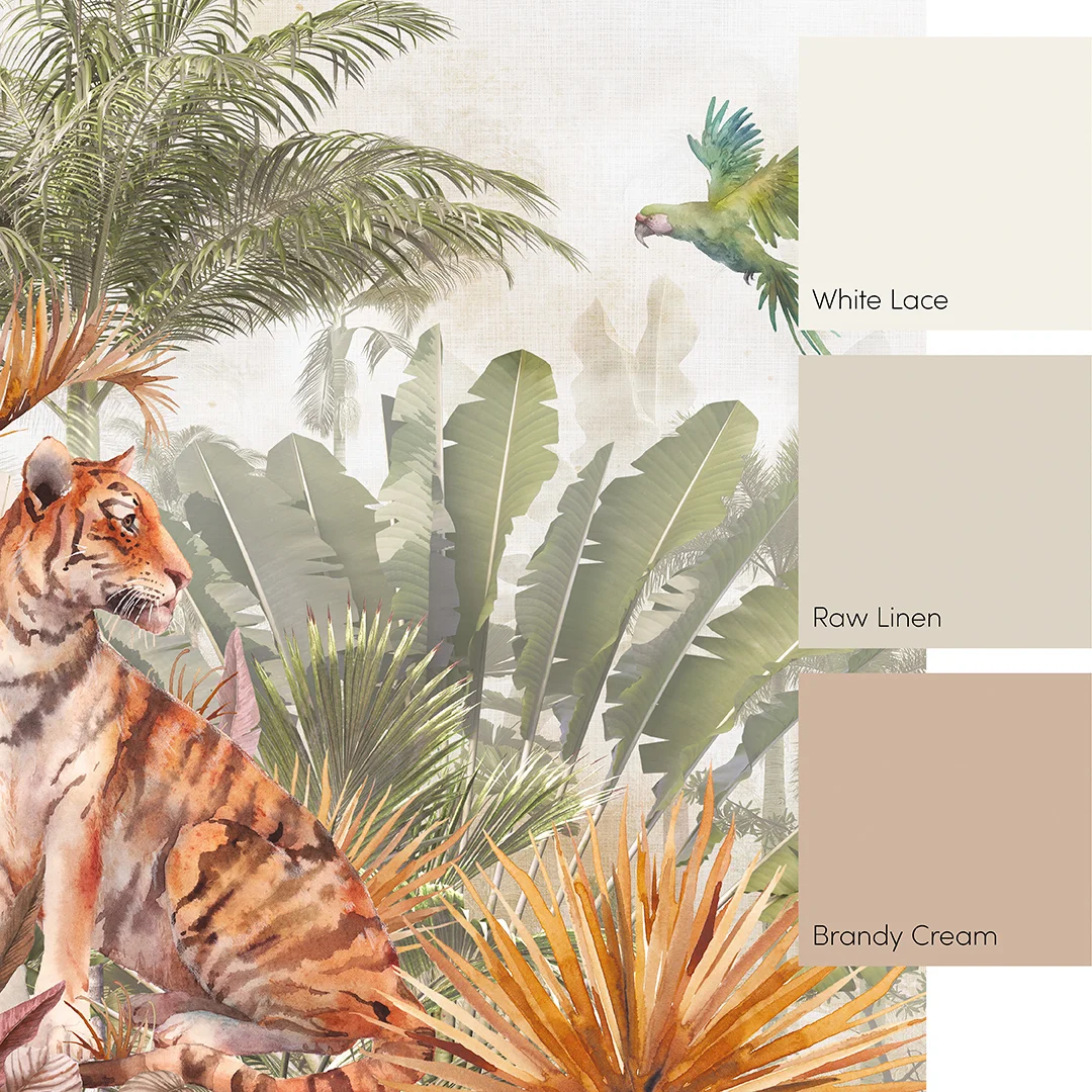 Himalayan National Park Full Wall Mural in Earthy Tones - Image 4
