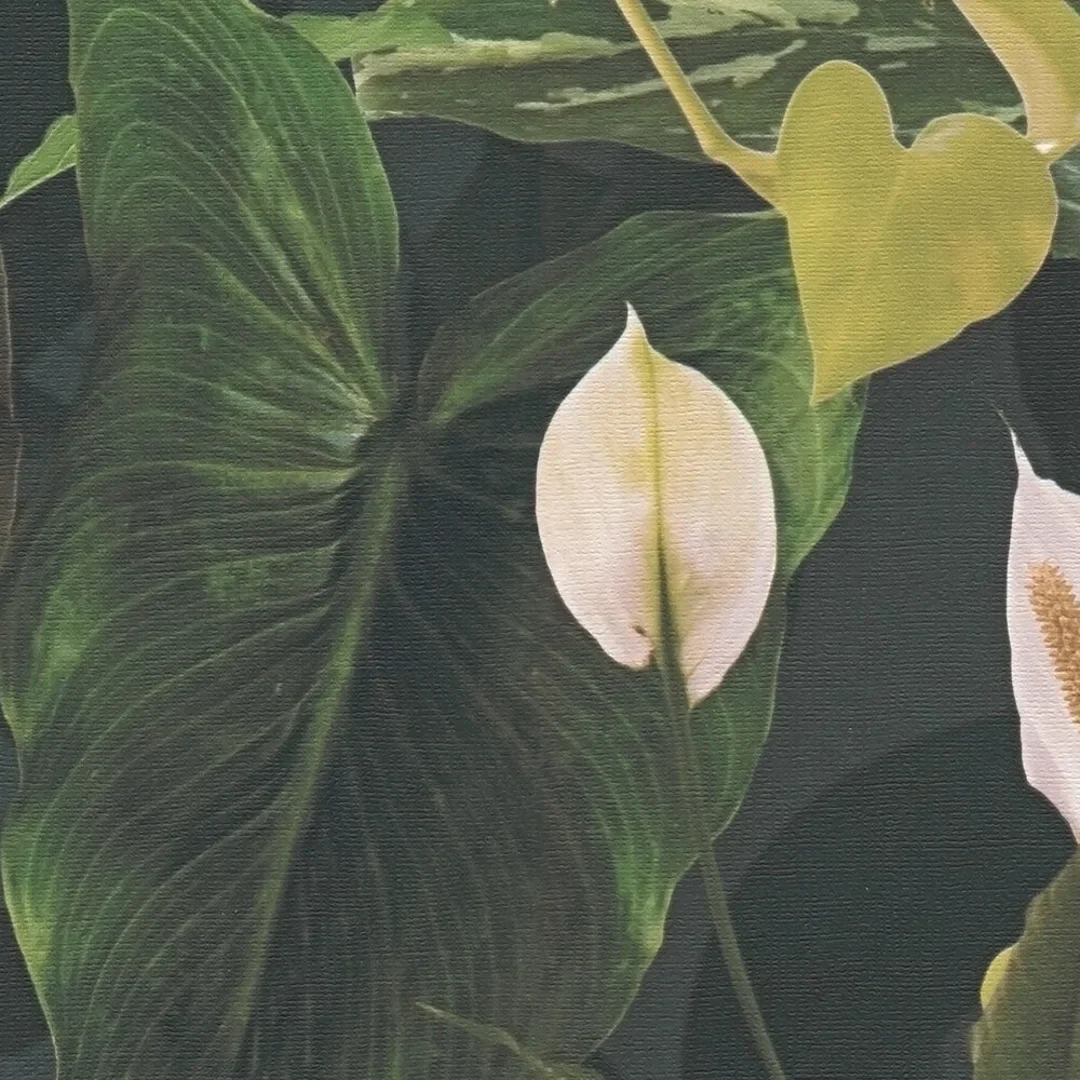 Indoor Oasis Wallpaper in Green - Image 3
