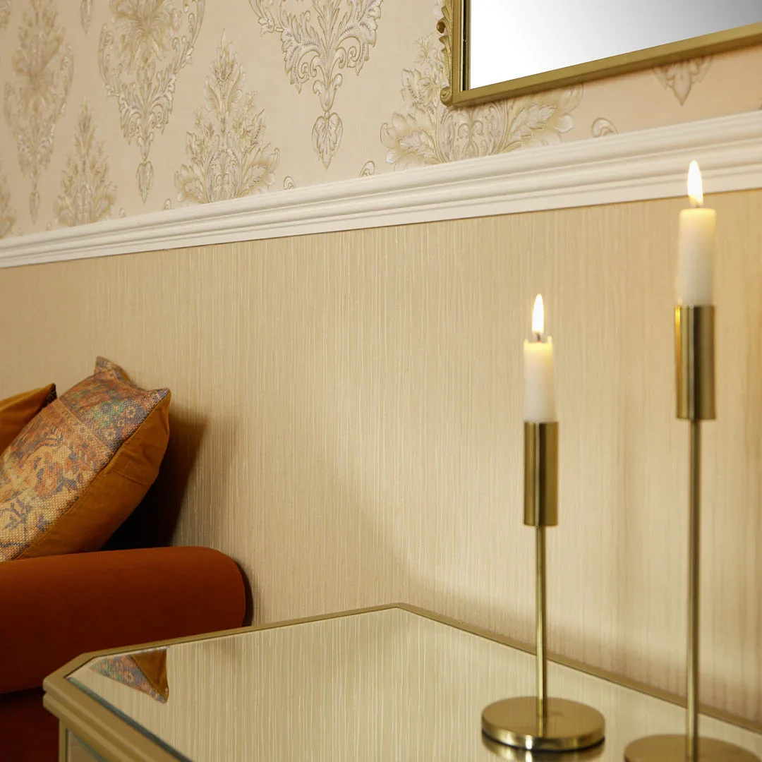 Jasmine Shimmer Wallpaper in Gold - Image 3