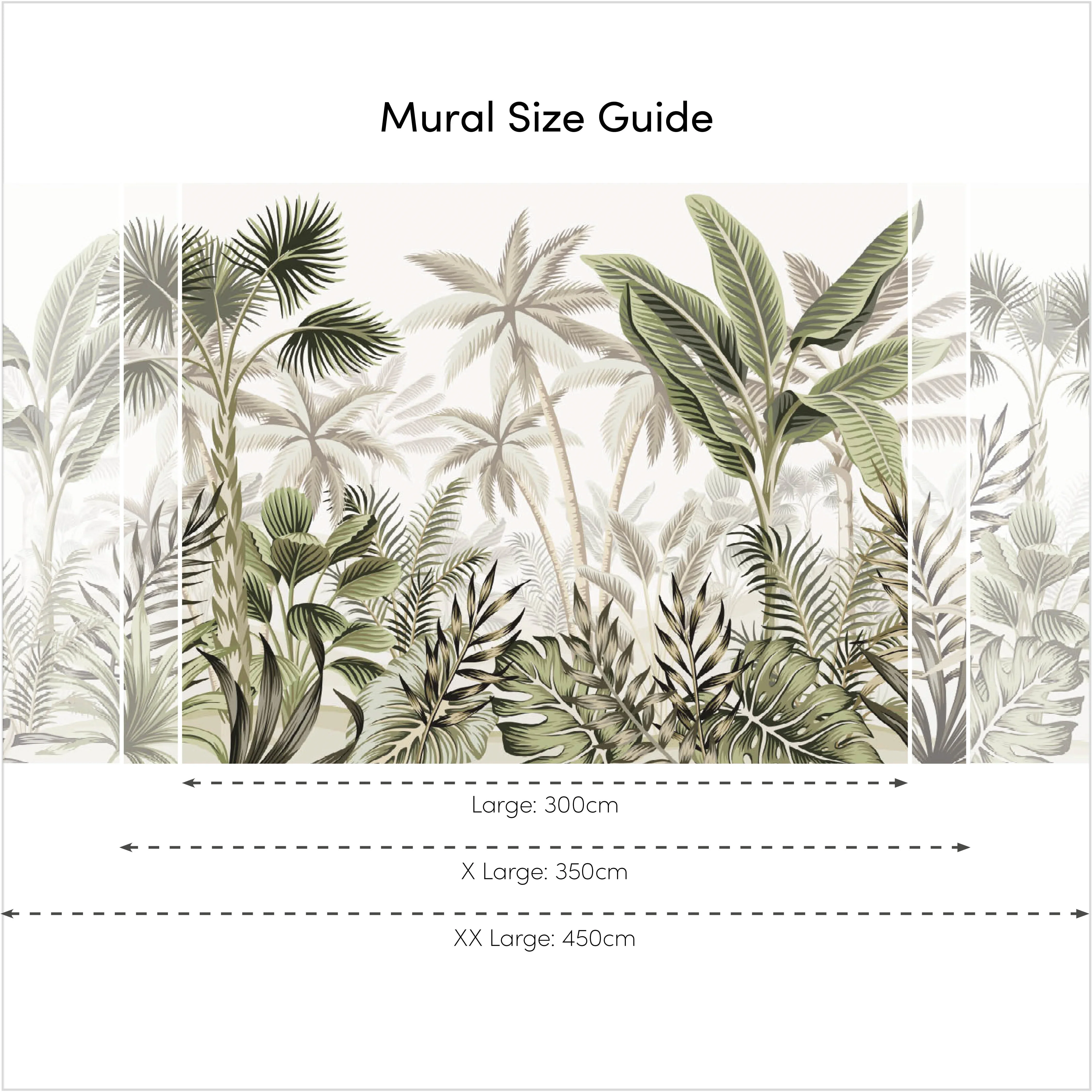 Jungle Escape Full Wall Mural in Green - Image 4