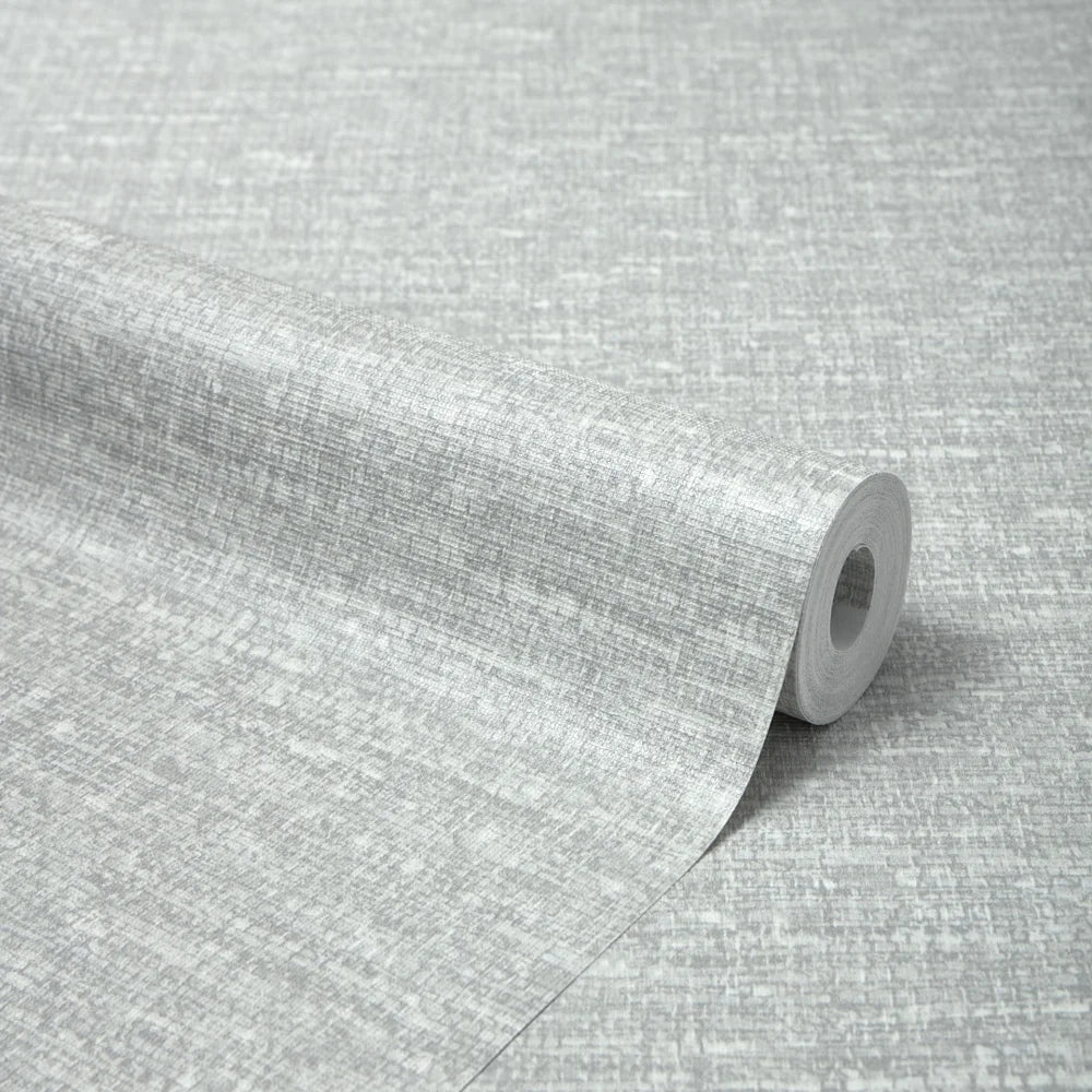 Loom Luxe Wallpaper in Soft Grey - Image 4