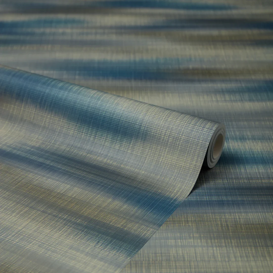 Lucia Wallpaper in Blue and Gold - Image 4