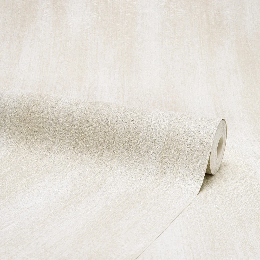 LUX Textures Chenille Plain Wallpaper in Ivory - Image 3