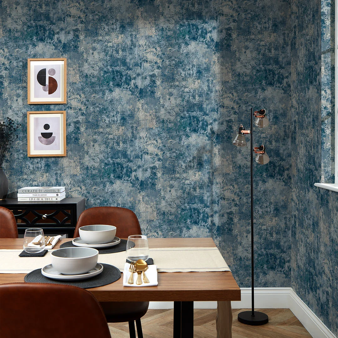Madison Avenue Wallpaper in Navy - Image 2