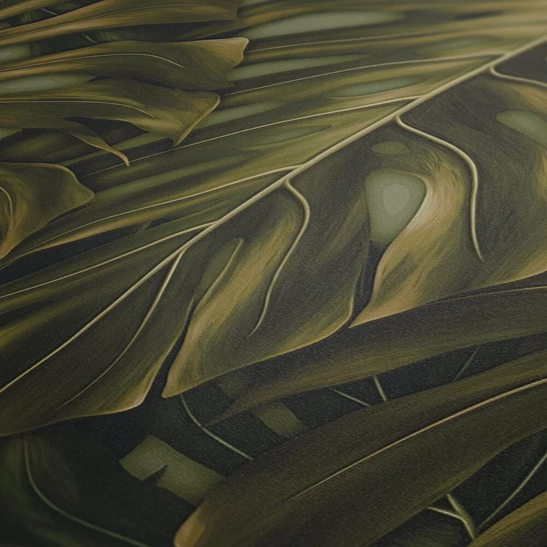 Majestic Monstera Wallpaper in Green - Image 3