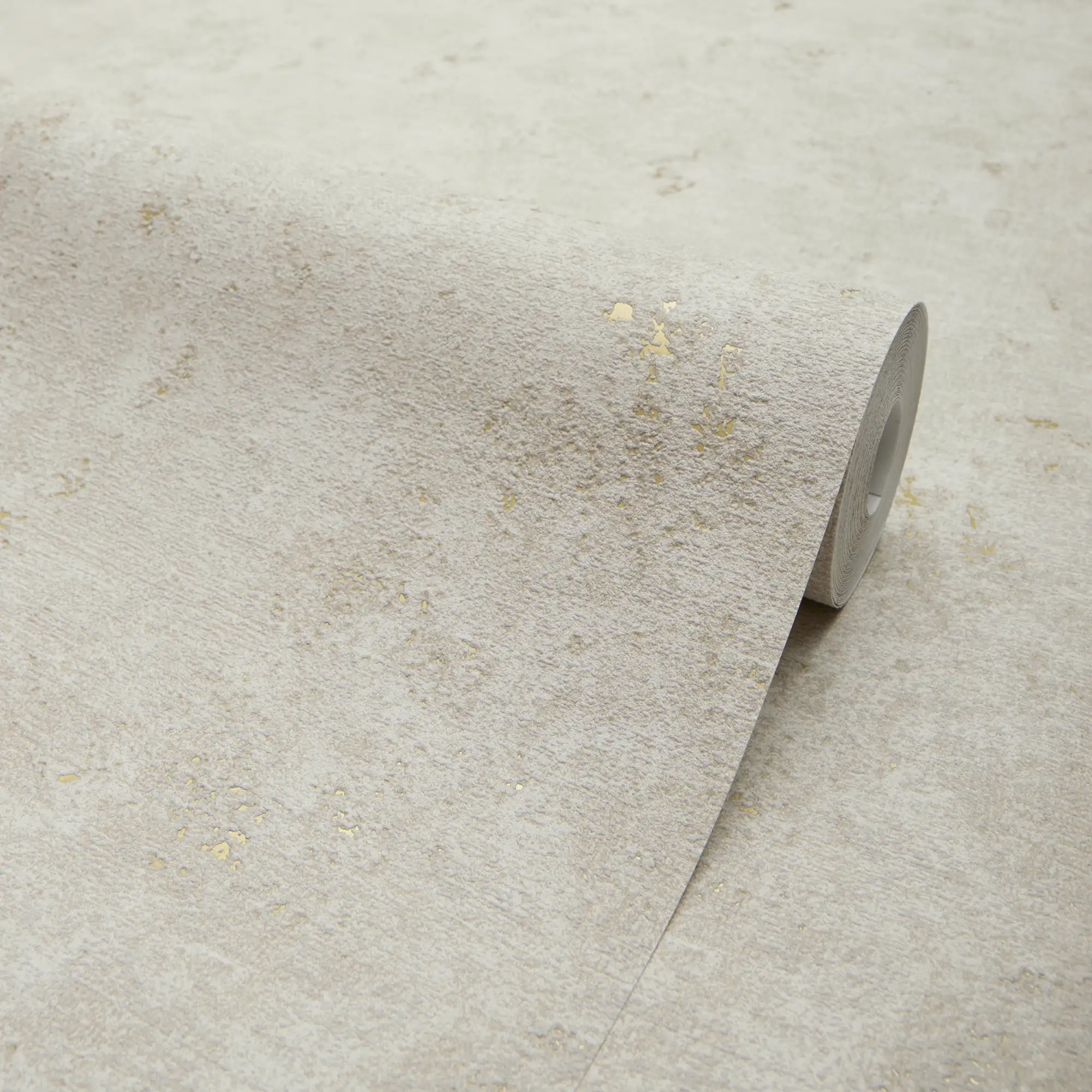 Malmo Wallpaper in Cream with Gold Metallic - Image 4