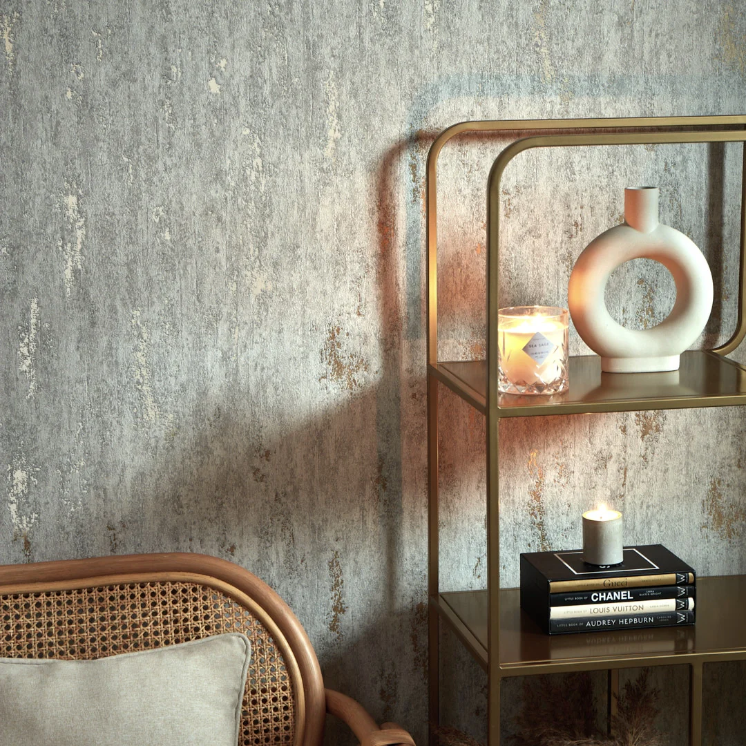 Manhattan Modern Wallpaper in Taupe - Image 3