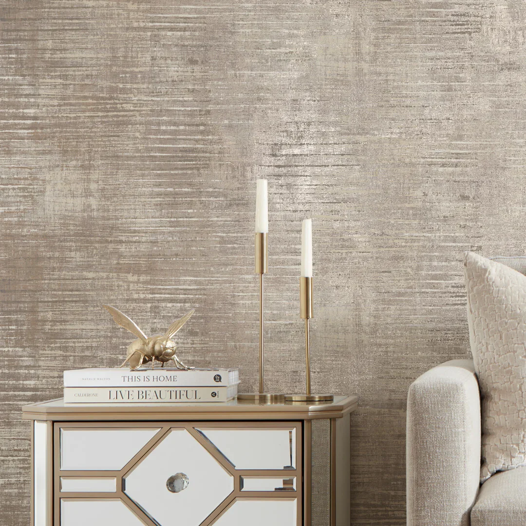 Midtown Wallpaper in Cream - Image 3