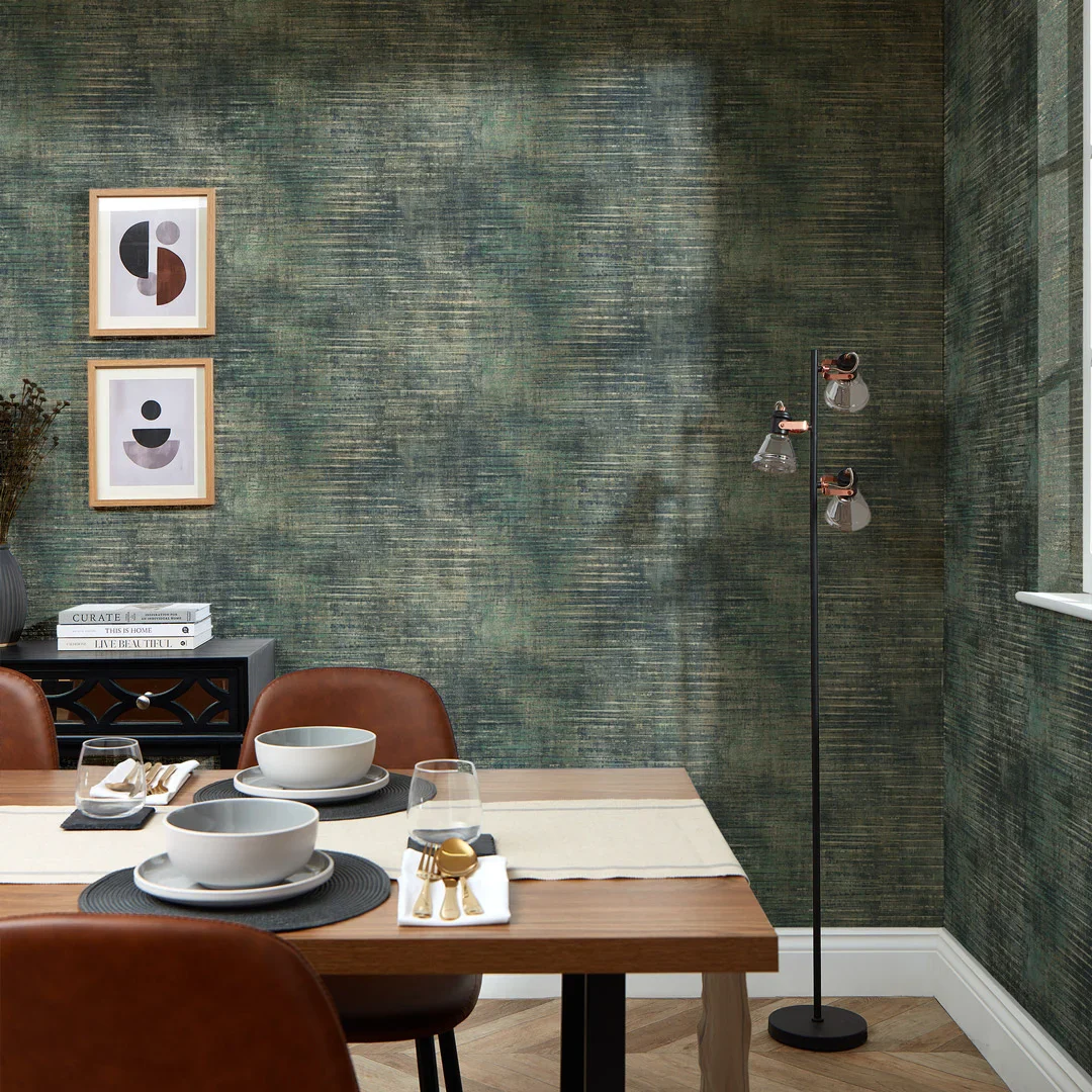 Midtown Wallpaper in Green - Image 2
