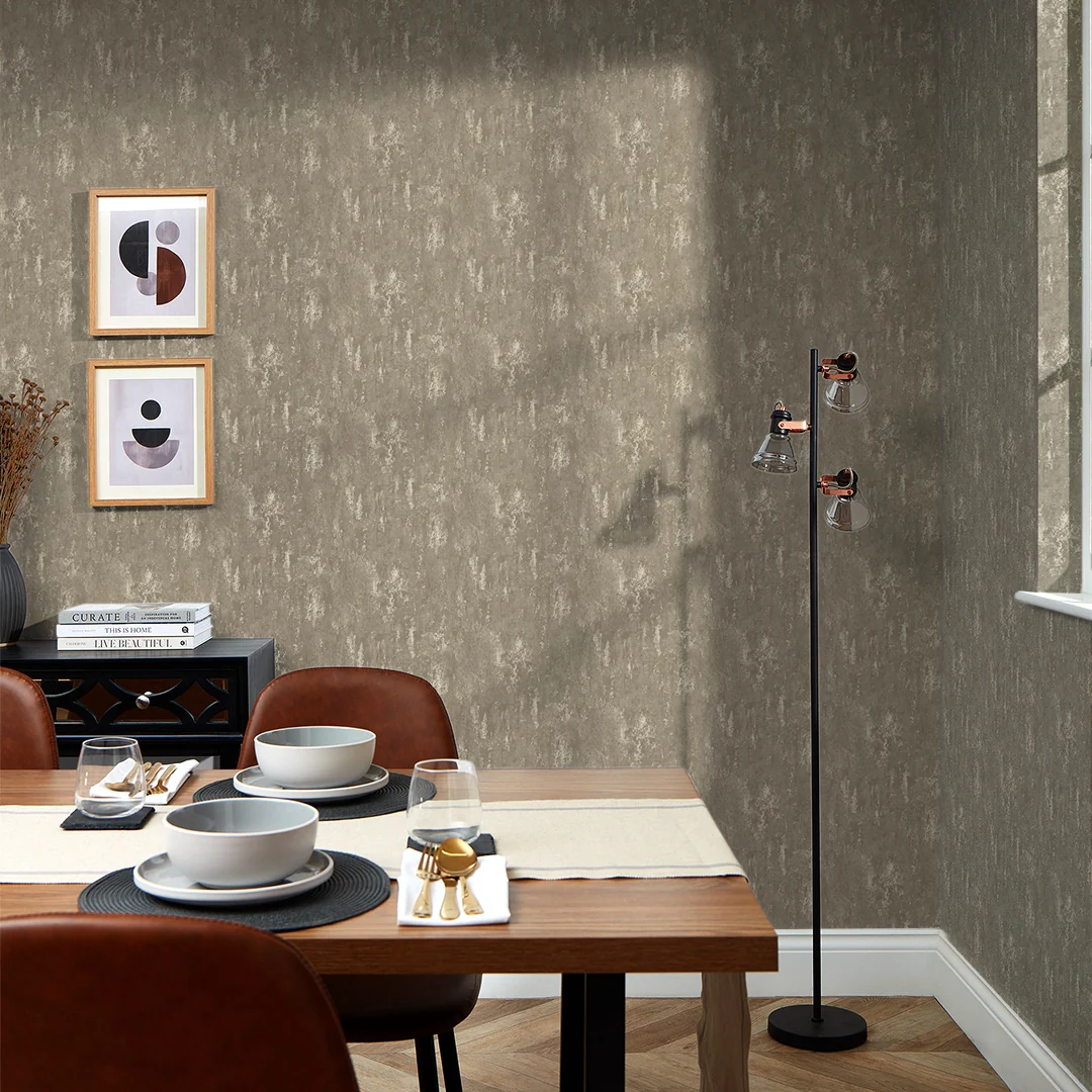 Milan II Wallpaper in Taupe and Beige - Image 2
