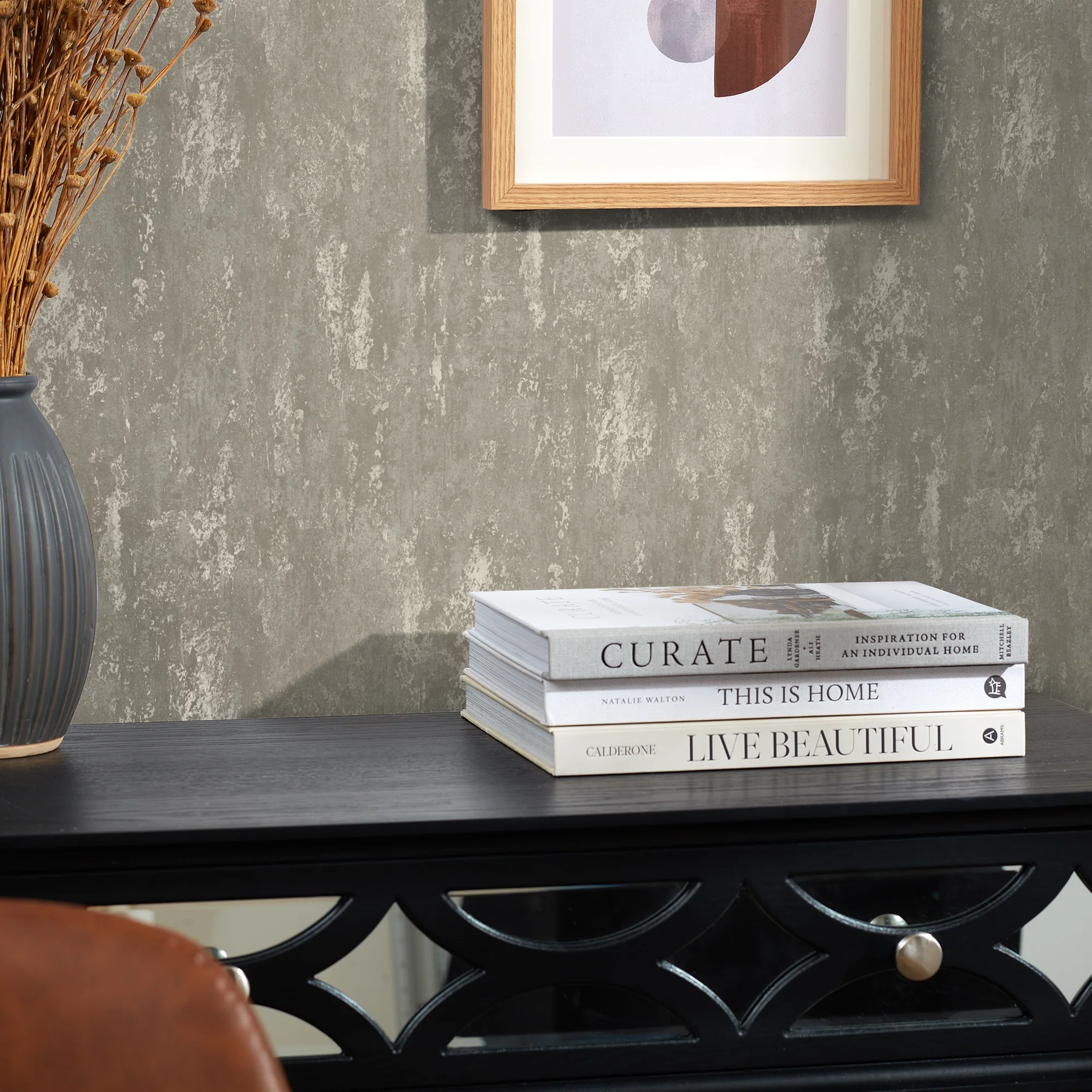 Milan II Wallpaper in Taupe and Beige - Image 3