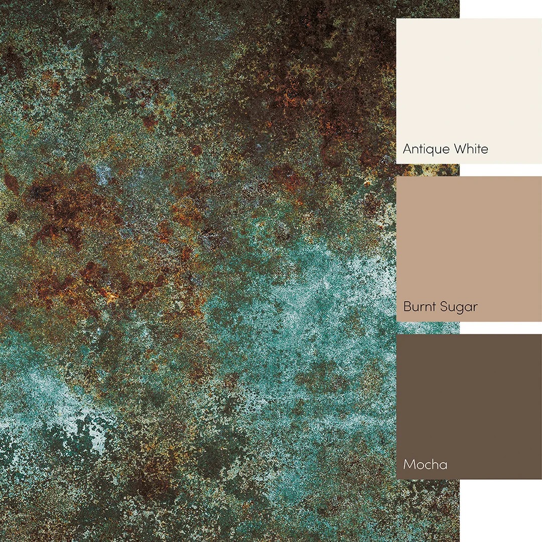 Moritz Full Wall Mural in Teal - Image 3